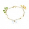 18K PULSERA ORO AMARILLO PIEDRAS COLORES.