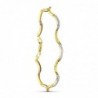 18K PULSERA ORO BICOLOR CIRCONITAS