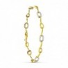 18K PULSERA ORO BICOLOR CIRCONITAS