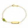 18K ESCLAVA ORO AMARILLO PERA 16 CM