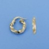 18K AROS RETORCIDOS 18 X 4 MM. 3.00 GRS.