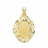 18K CHAPA CERCO CALADO. 36 X 26 MM. 4.30 GRS
