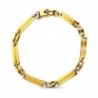 18K PULSERA ORO AMARILLO CABALLERO BICOLOR