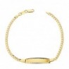 18K ESCLAVA HUECA BARBADA 17 CM