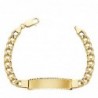 18K ESCLAVA ORO AMARILLO BARBADA HUECA 21,5 CM