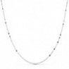 18K CADENA ORO BLANCO ESLABONES PLANOS TALLADOS 1,5 MM. 45 CM