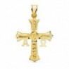 18K CRUZ DE COVADONGA MEDIANA. 31 X 24 MM.
