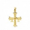 18K CRUZ DE COVADONGA PEQUEÑA. 24 X 19 MM.