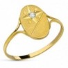 18K SORTIJA ORO AMARILLO OVAL CIRCONITA.