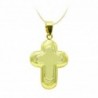 18K CRUZ ORO BICOLOR SIN CRISTO. 22 X 15 MM.