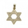 18K COLGANTE ESTRELLA DE DAVID 22MM TALLADA