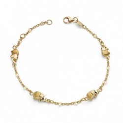 18K PULSERA ELEFANTES 17 CM