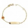18K ESCLAVA SOL ESMALTE 14,5 CM