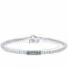 18K PULSERA ORO BLANCO CIRCONITAS 19 CM