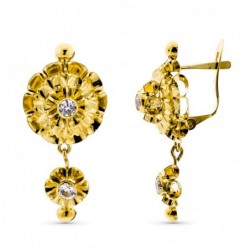 18K PENDIENTES ORO AMARILLO...