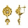 18K PENDIENTES ORO AMARILLO CON CUBANAS. 29 X 13 MM. CIERRE CATALAN