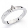 18K SORTIJA ORO BLANCO BRILLANTE. 0.085 KTES