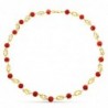 18K COLLAR ORO AMARILLO JAULA CORAL FINO JAPONES 10,5 MM 50 CM
