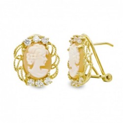 18K PENDIENTES ORO AMARILLO...