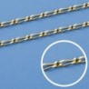 18K CADENA CARTIER 1X1 50 CM. 2 MM.