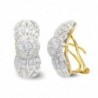18K PENDIENTES ORO BLANCO Y CICRCONITAS