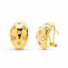 18K PENDIENTES ORO AMARILLO CON CIRCONITA.