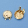 18K CUBREBOTON ORO AMARILLO CABALLO 15 MM