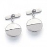 18K GEMELOS ORO BLANCO.MATE Y BRILLO.15X15MM