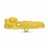 18K ALFILER ORO AMARILLO LEÓN CIRCONITA 27 X 9 MM.