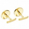18K GEMELOS ORO AMARILLO REDONDOS MATE BRILLO 15 MM CIERRE RÍGIDO OSCILANTE
