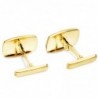 18K GEMELOS ORO AMARILLO TONEL MATE Y BRILLO 17 X 13 MM CIERRE RÍGIDO OSCILANTE