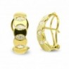 18K PENDIENTES ORO AMARILLO TIPO ARGOLLA CON CIRCONITAS