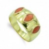 18K SORTIJA ORO AMARILLO CORAL FINO
