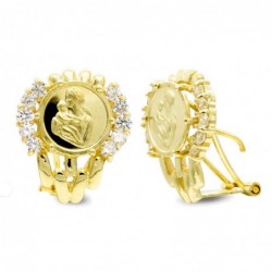 18K PENDIENTES ORO AMARILLO...