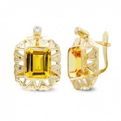 18K PENDIENTES ORO AMARILLO...