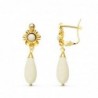 18K PENDIENTES ORO AMARILLO CUBANITAS BLANCAS. 30 X 9 MM. CIERRE CATALAN