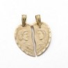 18K COLGANTE CORAZON PAREJA. 20 X 20 MM.