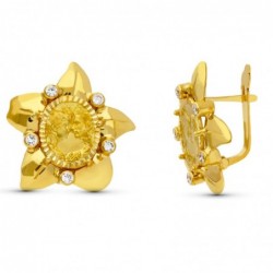 18K PENDIENTES ORO AMARILLO...