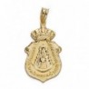 18K COLGANTE ORO AMARILLO ESCUDO DEL ROCIO 30 MM.