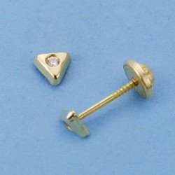 18K PENDIENTES TRIANGULO. 4...