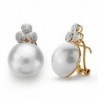 18K PENDIENTES PERLA JAPONESA 14MM.OMEGA