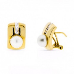 18K PENDIENTES ORO AMARILLO...