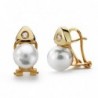 18K PENDIENTES PERLA CULTIVADA 7MM.CIRCONITA