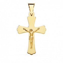 18K CRUZ CON CRISTO 34 X 22 MM