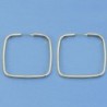 18K AROS HUECOS CUADRADOS 30MM.