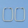 18K AROS RECTANGULARES 28 X 19 MM.