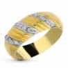 18K SORTIJA ORO AMARILLO 9 DIAMANTES TALLA BRILLANTE 0.090 QTS