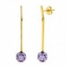 18K PENDIENTES ORO AMARILLO LARGOS BOLA 8MM ORO AMARILLO
