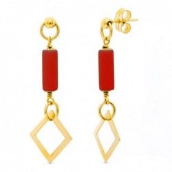 18K PENDIENTES ORO AMARILLO...