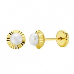 18K PENDIENTES ORO AMARILLO...